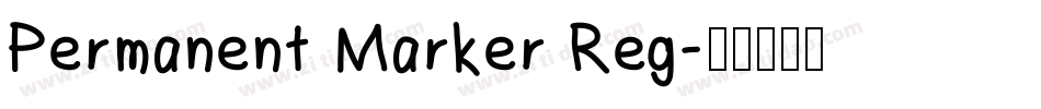 Permanent Marker Reg字体转换